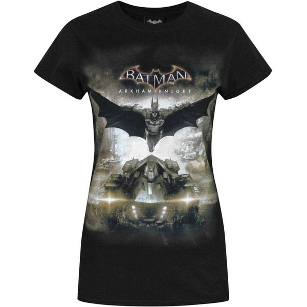 Maglietta Batman Arkham Knight Batmobile Donna NS4529 (L) (Nero)-image