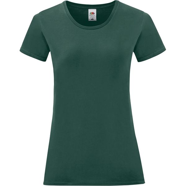 Maglietta Fruit Of The Loom Iconic Da Donna, Manica Corta PC3400 (2XL) (Verde Abete)-image