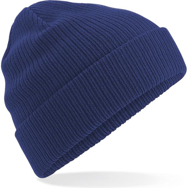 Beechfield Berretto In Cotonelogico RW7085 (Taglia Unica) (Blu)-image