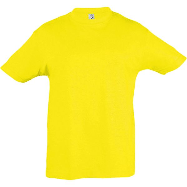 Sols Kids Maglietta Regent, Manica Corta PC357 (8 Anni (128)) (Limone)-image