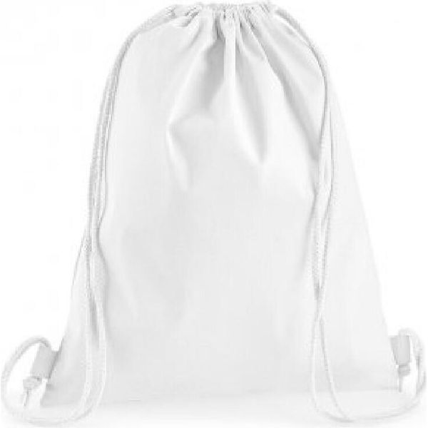 Westford Mill Premium Cotone Borsa Sportiva PC3201 (Taglia Unica) (Bianco)-image