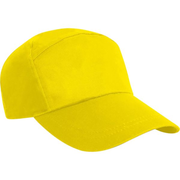 Result Cappello Da Baseball Tinta Unita BC955 (Taglia Unica) (Giallo)-image