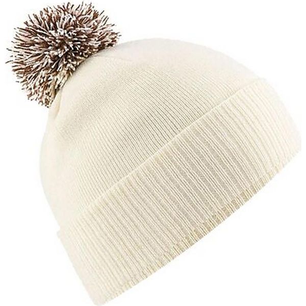 Cappello Invernale Da Bambina Beechfield Duo Extreme Snowstar RW243 (Taglia Unica) (Bianco/Mocca)-image