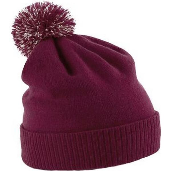 Cappello Invernale Da Bambina Beechfield Duo Extreme Snowstar RW243 (Taglia Unica) (Bordeaux/Bianco)-image