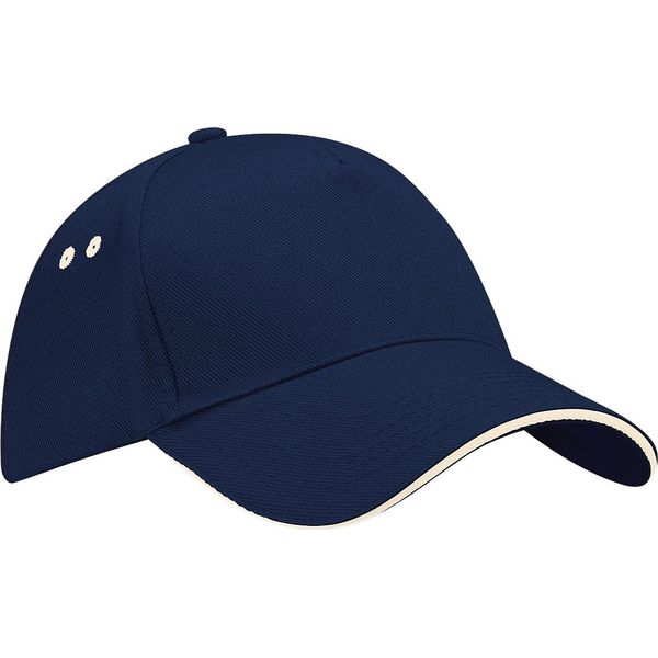 Beechfield Cappello Da Baseball Unisex Ultimate (2 Pezzi/Confezione) RW6700 (Taglia Unica) (Navy/Bianco)-image
