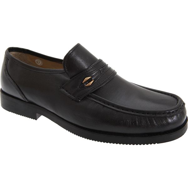 Scarpe Casual Da Uomo Tycoons In Stile Mocassino, Extra Large. DF657 (41 Eu) (Nero)-image