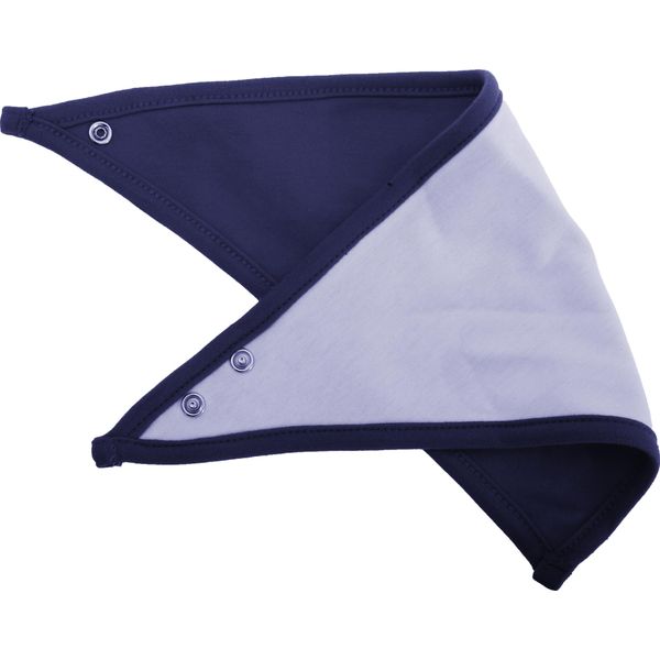Bavaglino Bandana Babybugz (2 Pezzi/Confezione) BC4172 (Taglia Unica) (Bianco/Blu Navy)-image