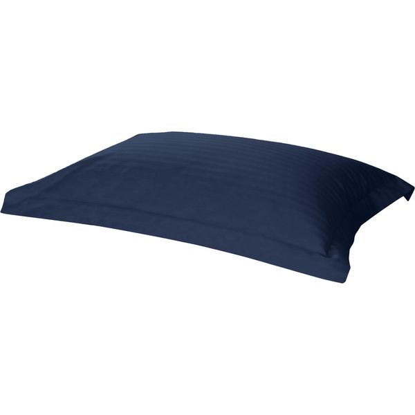 Fodera Per Cuscino In Raso Belledorm, A Righe, Numero Di Fili 540 BM191 (Taglia Unica) (Blu Navy)-image
