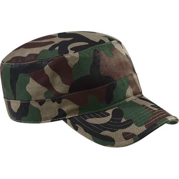 Berretto Beechfield Unisex Con Motivo Mimetico (2 Pezzi/Confezione) RW6711 (Taglia Unica) (Verde Mimetico)-image