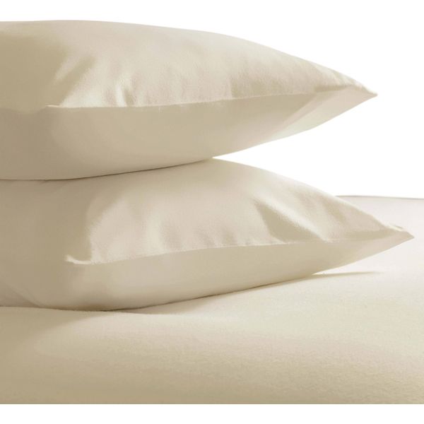 Set Di Copricuscini In Cotone Pettinato Belledorm, 2 Pezzi BM306 (Taglia Unica) (Colore Crema)-image