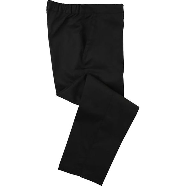 Pantaloni Da Cuoco Unisex Dennys, Neri, Elastico In Vita BC220 (L) (Nero)-image