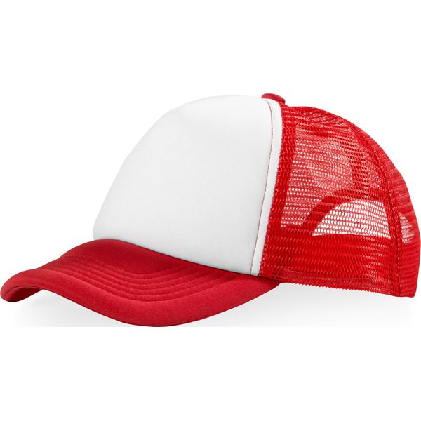 Cappello Bullet Trucker A 5 Pannelli (2 Pezzi/Confezione) PF2422 (Taglia Unica) (Rosso/Bianco)-image