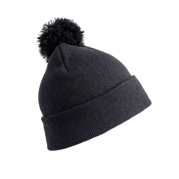 Cappello Con Pompon Per Bambini Result PC3751 (Taglia Unica) (Nero)-image