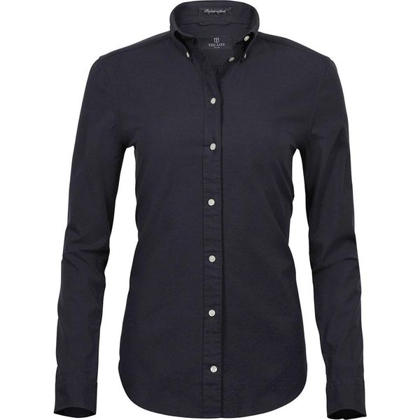 Tee Jays Donna Camicetta Oxford Perfetta A Maniche Lunghe PC3488 (S) (Nero)-image