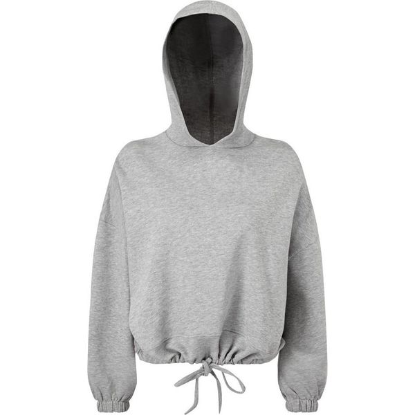 Felpa Con Cappuccio Oversize Tridri Da Donna RW6548 (S/M) (Grigio Screziato)-image
