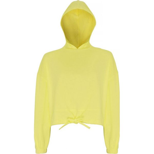 Tridri Felpa Con Cappuccio Oversize Da Donna RW6548 (S/M) (Limone)-image