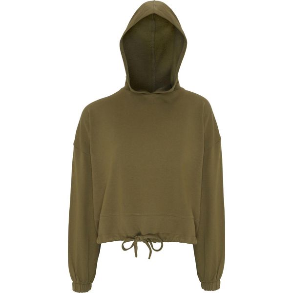 Felpa Con Cappuccio Oversize Tridri Da Donna RW6548 (2XL) (Verde Oliva)-image