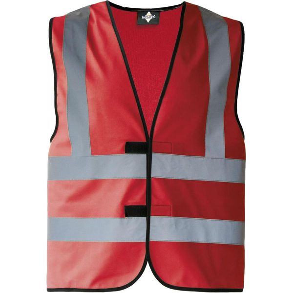 Korntex KX140 | Gilet Ad Alta Visibilità Con Quattro Strisce Riflettenti En Iso 20471 - Colore: Rosso - Taglia: 5XL-image