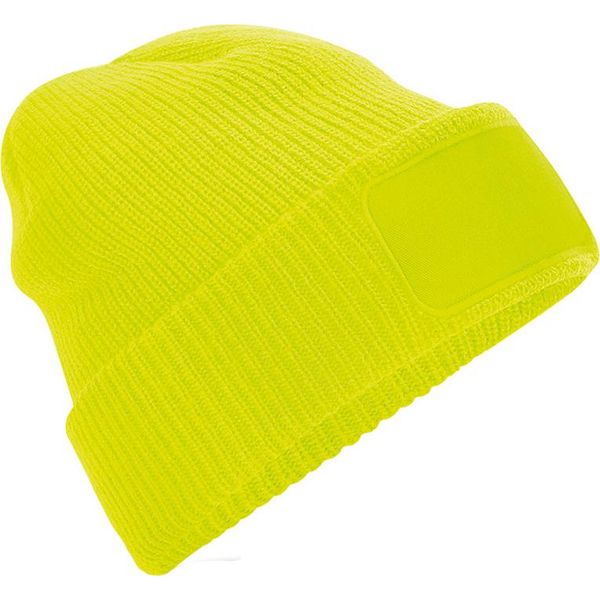 Beechfield Adult Thinsulate Printers Beanie PC3366 (Taglia Unica) (Giallo Neon)-image