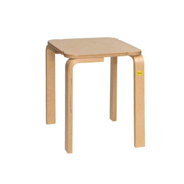 Sgabello Erzi 38 In Legno Sagomato, Sgabello Robusto, Impilabile, Carico Massimo Fino A 140 Kg, Dimensioni 36 X 36 X 38 Cm-image