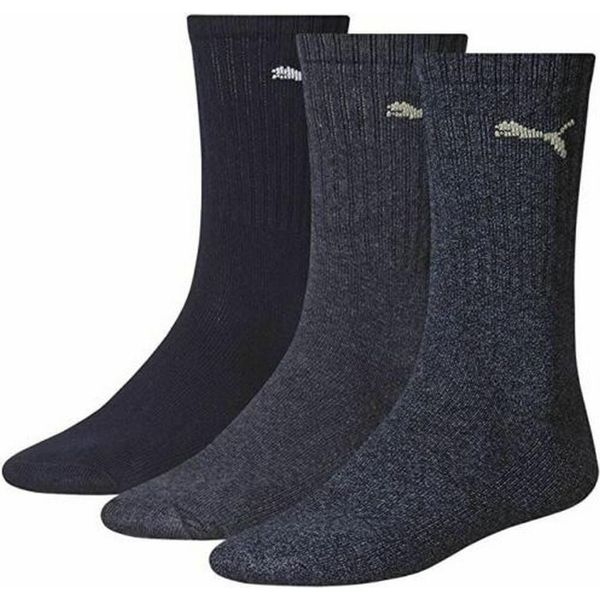 Puma Calze Sportive Unisex Per Adulti, Confezione Da 3 Pezzi RD259 (43-45 Eu) (Blu Navy)-image