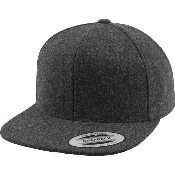 Flexfit By Yupoong Melton Wool Baseball Cap RW7610 (Taglia Unica) (Grigio Scuro)-image