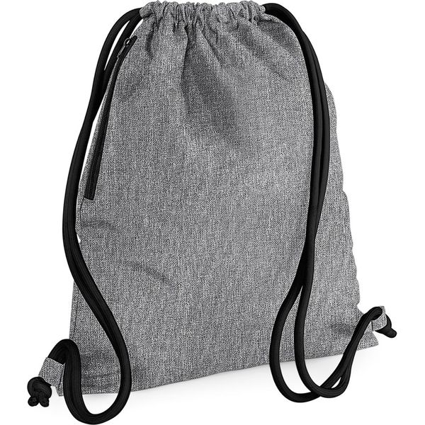 Borsa Da Palestra Bagbase Icon BC3396 (Taglia Unica) (Grigio Screziato/Nero)-image