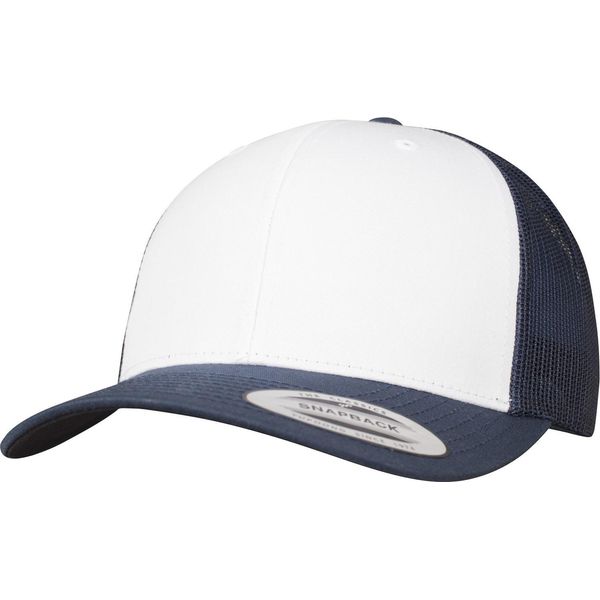 Flexfit By Yupoong Retro Trucker Baseball Cap RW7565 (Taglia Unica) (Navy/White)-image