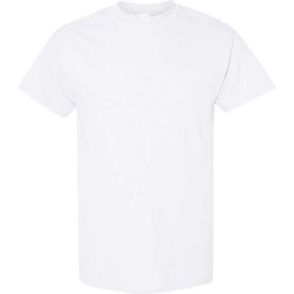 Maglietta Gildan Da Uomo (5 Pezzi/Confezione) BC4807 (M) (Bianco)-image