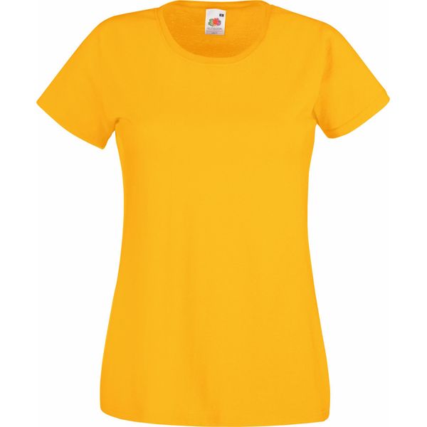 Maglietta Fruit Of The Loom Lady-Fit Donna (5 Pezzi/Confezione) BC4810 (2XL) (Giallo Girasole)-image