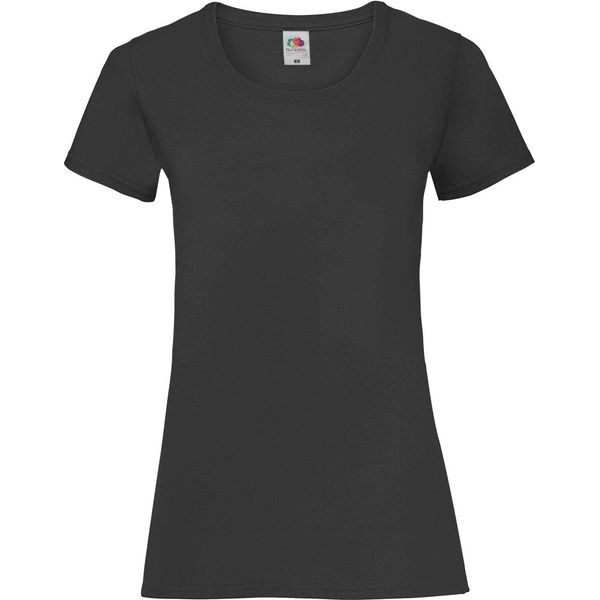Maglietta Fruit Of The Loom Lady-Fit Donna (5 Pezzi/Confezione) BC4810 (Xl) (Nero)-image
