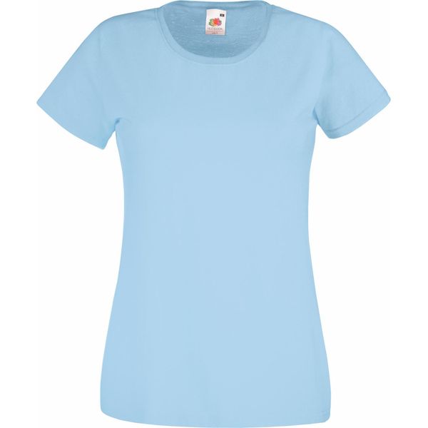 Maglietta Fruit Of The Loom Lady-Fit Donna (5 Pezzi/Confezione) BC4810 (L) (Azzurro)-image
