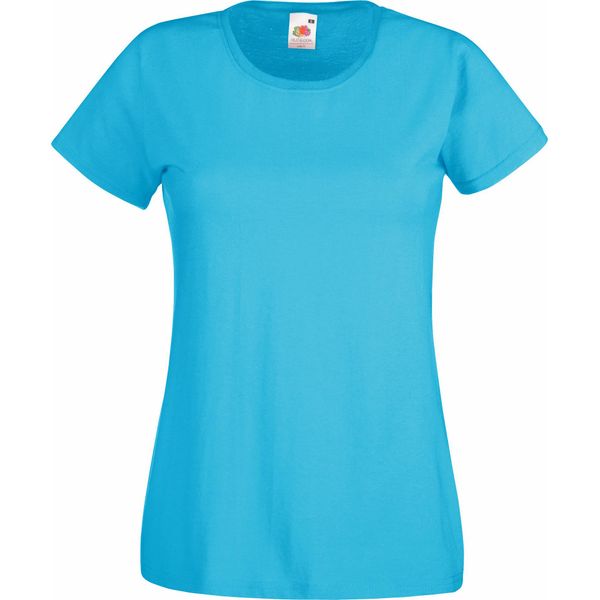 Maglietta Fruit Of The Loom Lady-Fit Donna (5 Pezzi/Confezione) BC4810 (Xs) (Azzurro)-image