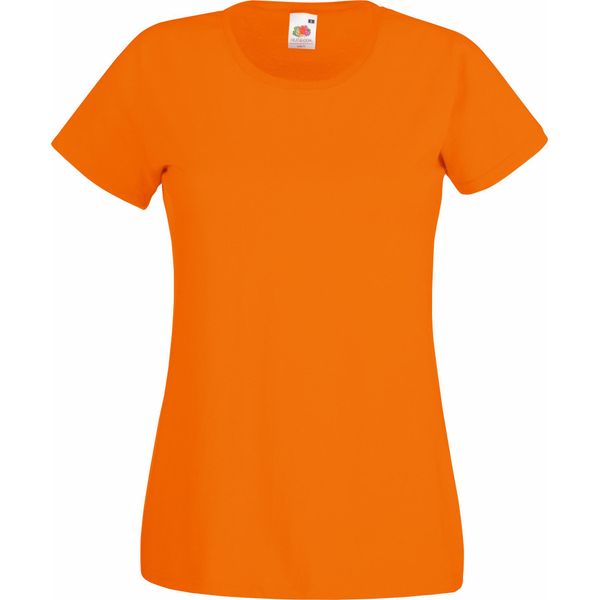 Maglietta Fruit Of The Loom Lady-Fit Donna (5 Pezzi/Confezione) BC4810 (Xl) (Arancione)-image