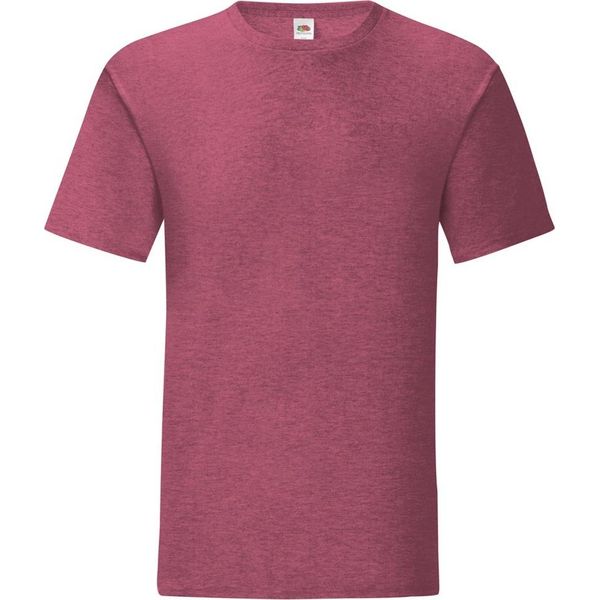 Maglietta Fruit Of The Loom Herren Iconic PC3389 (Xl) (Burgunderrot)-image