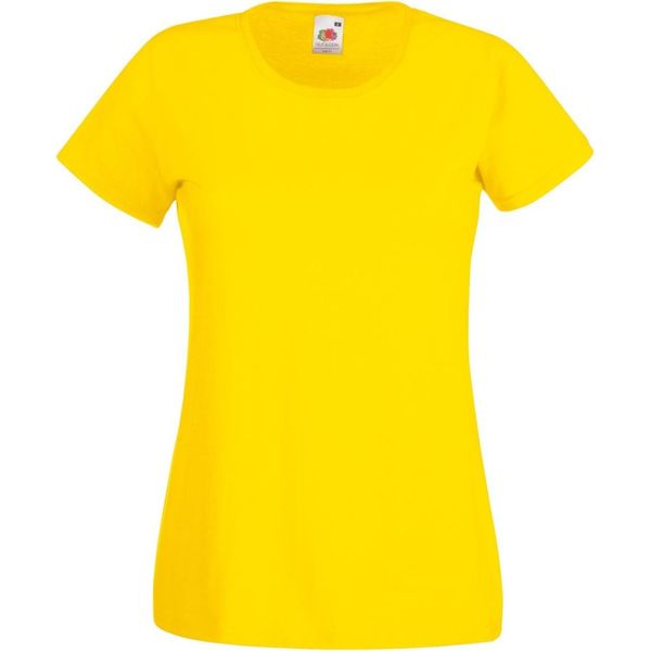 Maglietta Fruit Of The Loom Lady-Fit Donna (5 Pezzi/Confezione) BC4810 (2XL) (Giallo)-image