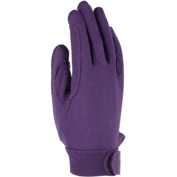 Shires - Guanti Da Equitazione Per Bambini "Newbury"" ER604 (S) (Viola)"-image