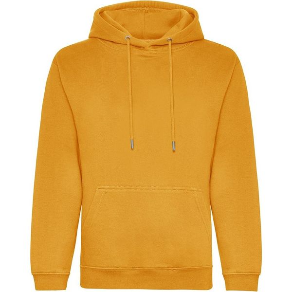 Awdis - Felpa Con Cappuccio, Biologica Per Uomo RW7955 (M) (Giallo Senape)-image