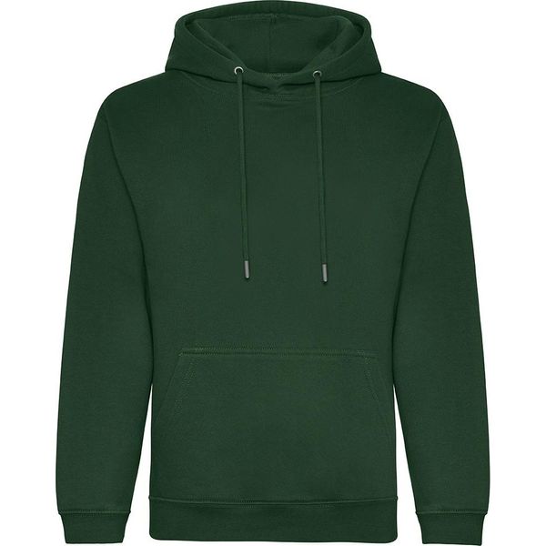 Awdis - Felpa Biologica Con Cappuccio Da Uomo RW7955 (2XL) (Verde Bottiglia)-image