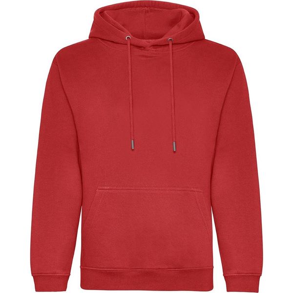 Awdis - Felpa Con Cappuccio, Biologica Per Uomo RW7955 (2XL) (Rosso)-image