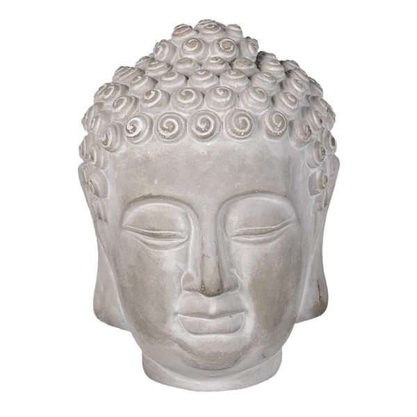 Clayre & Eef Figurina Buddha 15X15X19 Cm Pietra Grigia-image