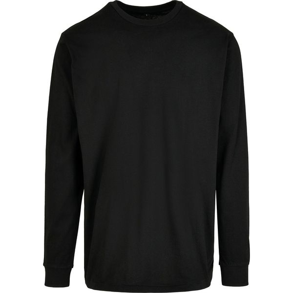 Build Your Brand - Felpa "Organic"" Con Polsini A Coste Da Uomo RW8174 (L) (Nero)"-image