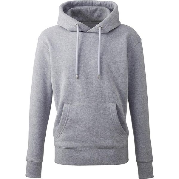 Anthem - Felpa Con Cappuccio, Cotone Organico Per Uomo/Donna Unisex PC4507 (Xxl) (Grigio Screziato)-image
