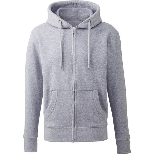 Anthem - Felpa Con Cappuccio, Cotone Organico Per Uomo/Donna Unisex PC4508 (3XL) (Grigio Screziato)-image
