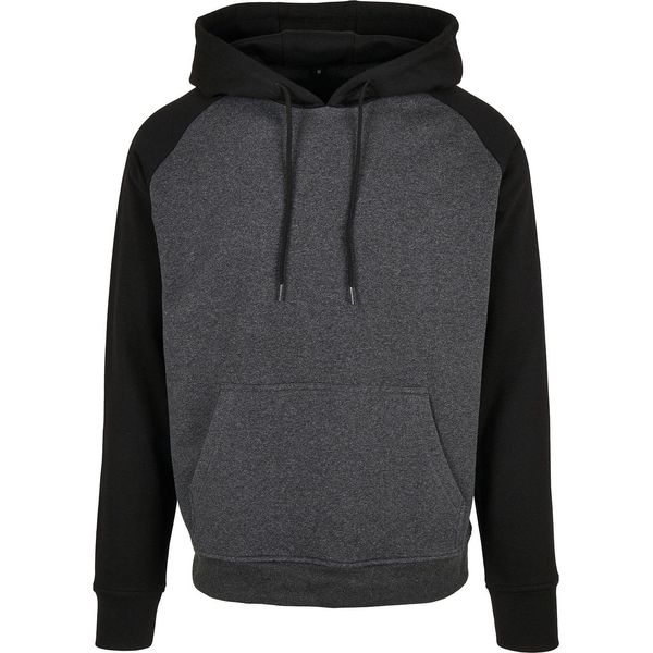 Build Your Brand - Felpa Con Cappuccio "Basic"" Da Uomo RW8065 (Xs) (Antracite/Nero)"-image