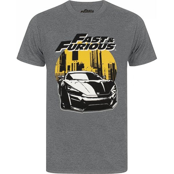 Fast & Furious - T-Shirt Da Uomo NS5929 (M) (Antracite Screziato)-image