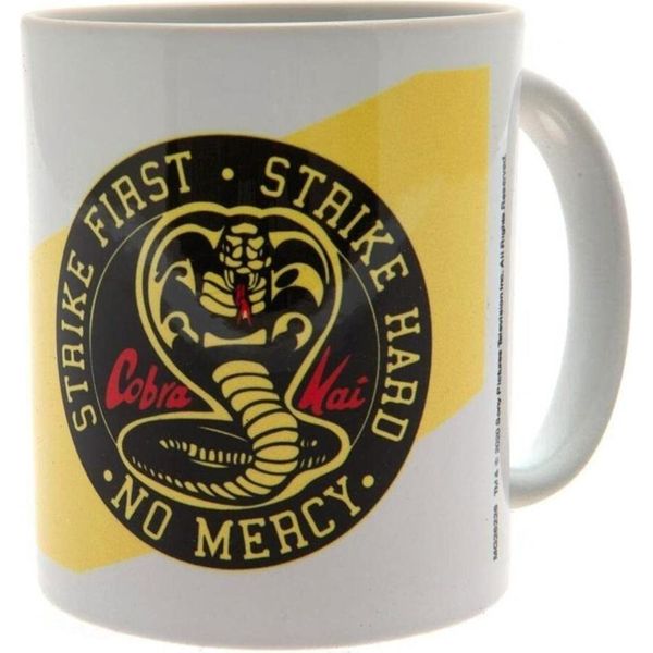 Cobra Kai - Tazza Da Caffè "No Mercy"" BS2428 (Taglia Unica) (Bianco/Nero/Giallo)"-image