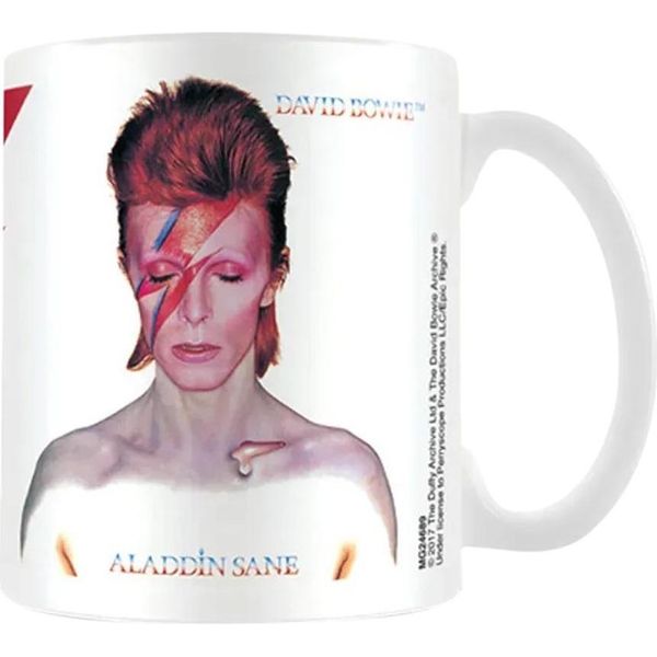 David Bowie - Tazza Da Caffè "Aladdin Sane"" PM2101 (Taglia Unica) (Bianco)"-image