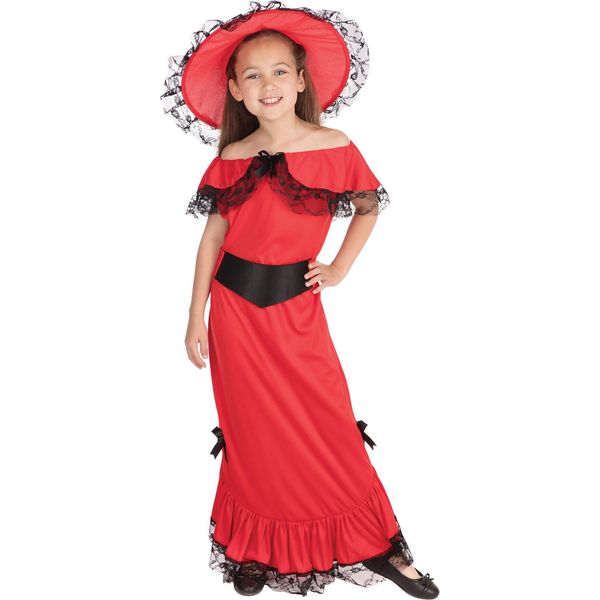 Bristol Novelty - Costume Per Ragazze BN2815 (Xl) (Rosso/Nero)-image