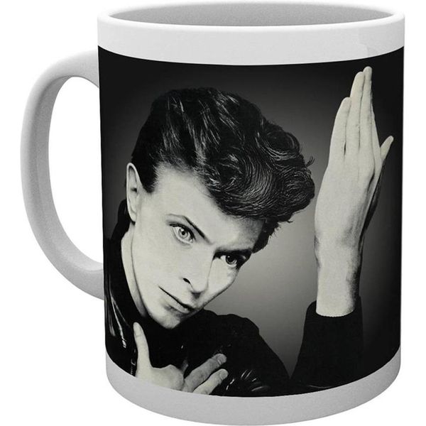 David Bowie - Tazza Da Caffè "Heroes"" PM2111 (Taglia Unica) (Grigio/Nero)"-image